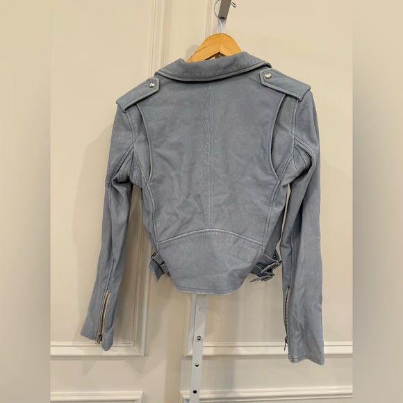 IRO Blue Ashville Lambskin Jacket - Picture 4 of 8